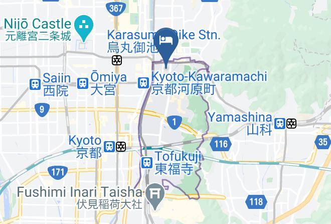 Kyoto City Higashiyama Ward - Zizi Hotel & Cafe Maps