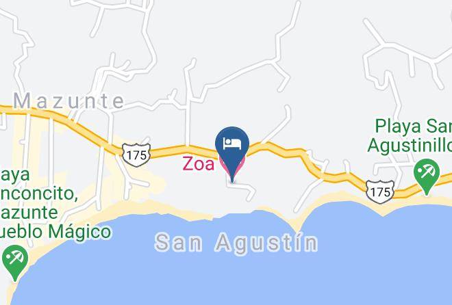 Santa Maria Tonameca - Zoa Hotel Maps