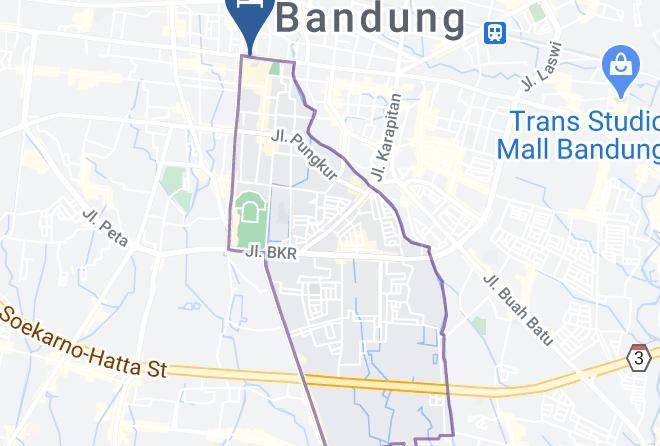 Bandung - Zodiak Asia Afrika Hotel Bandung Maps