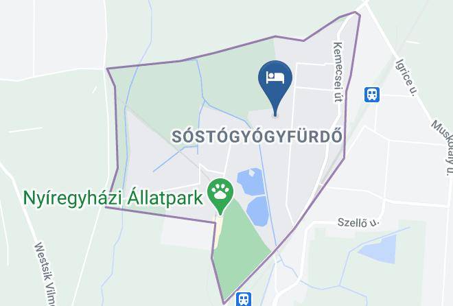 Nyiregyhaza - Zoldbarat Vendeghaz Maps