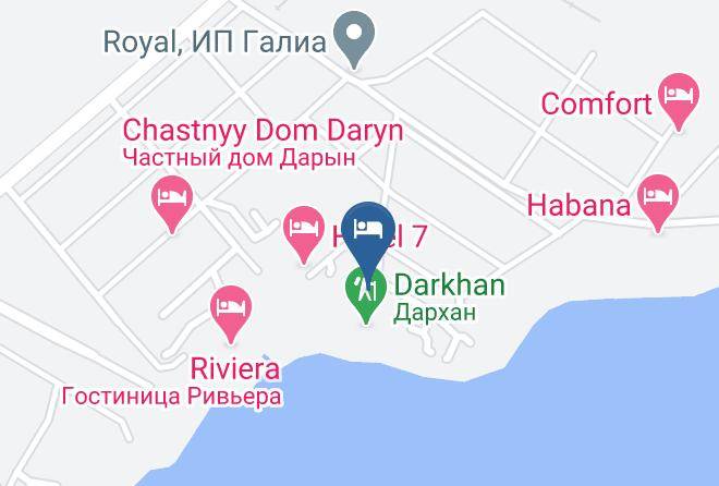 Kapshagai - Zona Otdykha Belyy Parus Maps