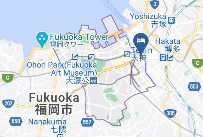 Fukuoka City Chuo Ward - Zonk Hotel Nakasu Maps