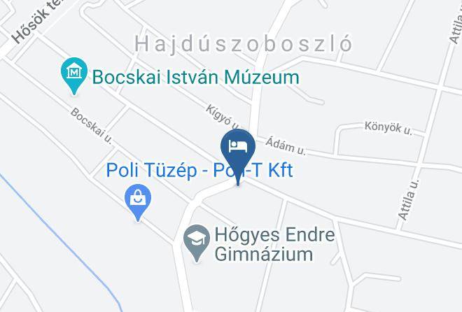 Hajduszoboszlo - Zsuzsa Panzio Maps