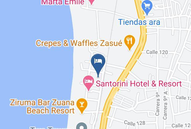 Santa Marta - Cabanas Santorini Santa Marta Maps