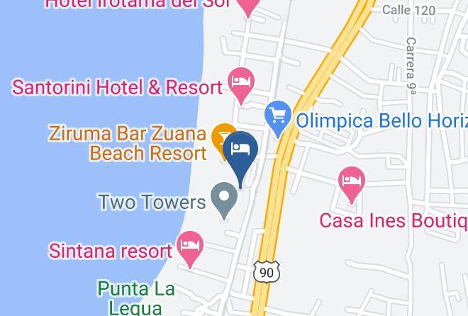 Santa Marta - Zuana Beach Resort Hotel Spa Y Centro De Convenciones Maps