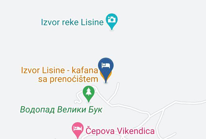 Zubor Vrela Lisine Map