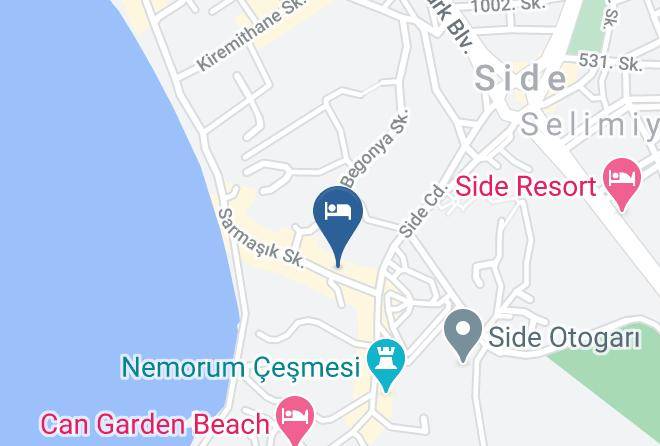 Manavgat - Zumrut Pansiyon Maps
