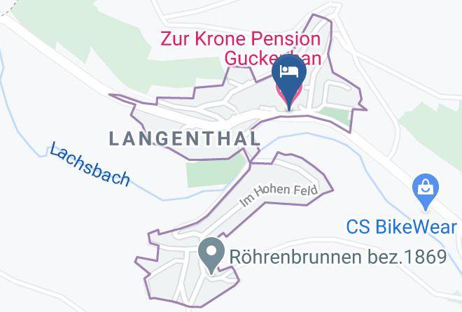 Bergstrase - Zur Krone Pension Guckenhan Maps
