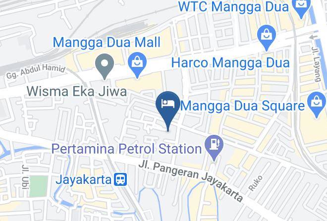 Central Jakarta - Zuri Express Mangga Dua Maps