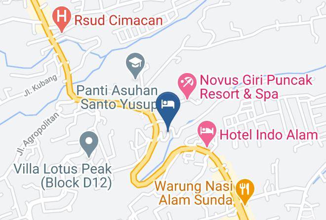 Cianjur Regency - Zuri Resort Cipanas Maps