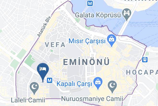 Hotel Zurich Istanbul Map