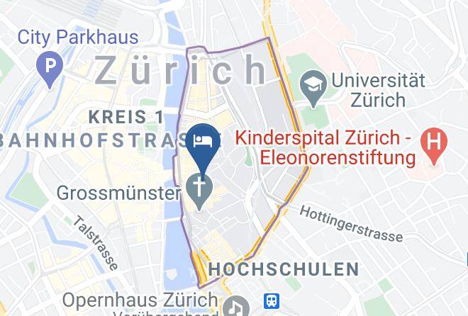 Zurich Oberdorf - Zurich Niederdorf Grossmunster Maps