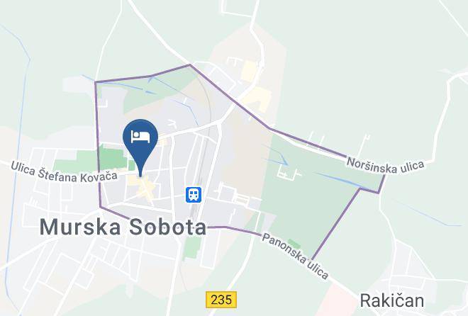 Murska Sobota - Hotel Zvezda Maps