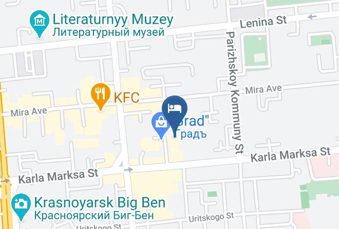 Krasnoyarsk - Zvezdochka Hotel Maps